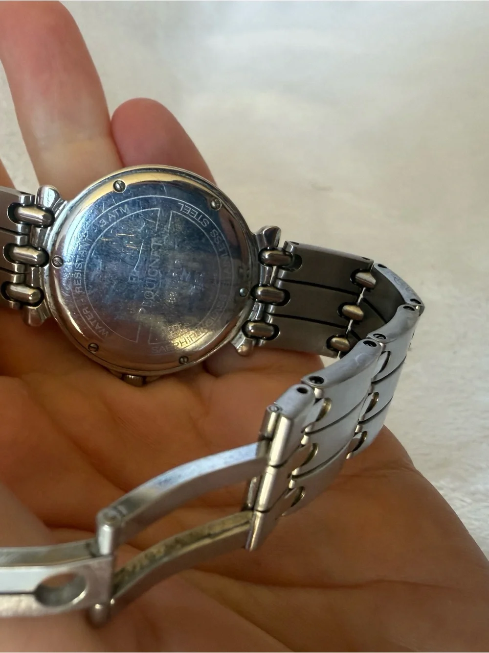 Vintage Pequignet Moorea Ref. 8816 313 Swiss quartz wristwatch, circa 1990s.